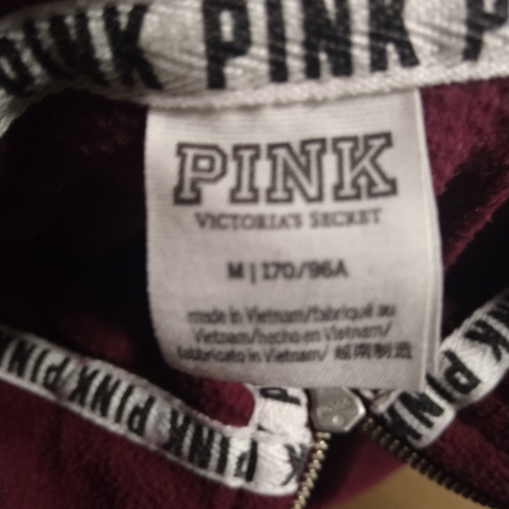 Pink Victoria's Secret Half Zip Fleece - Picture 5 of 5